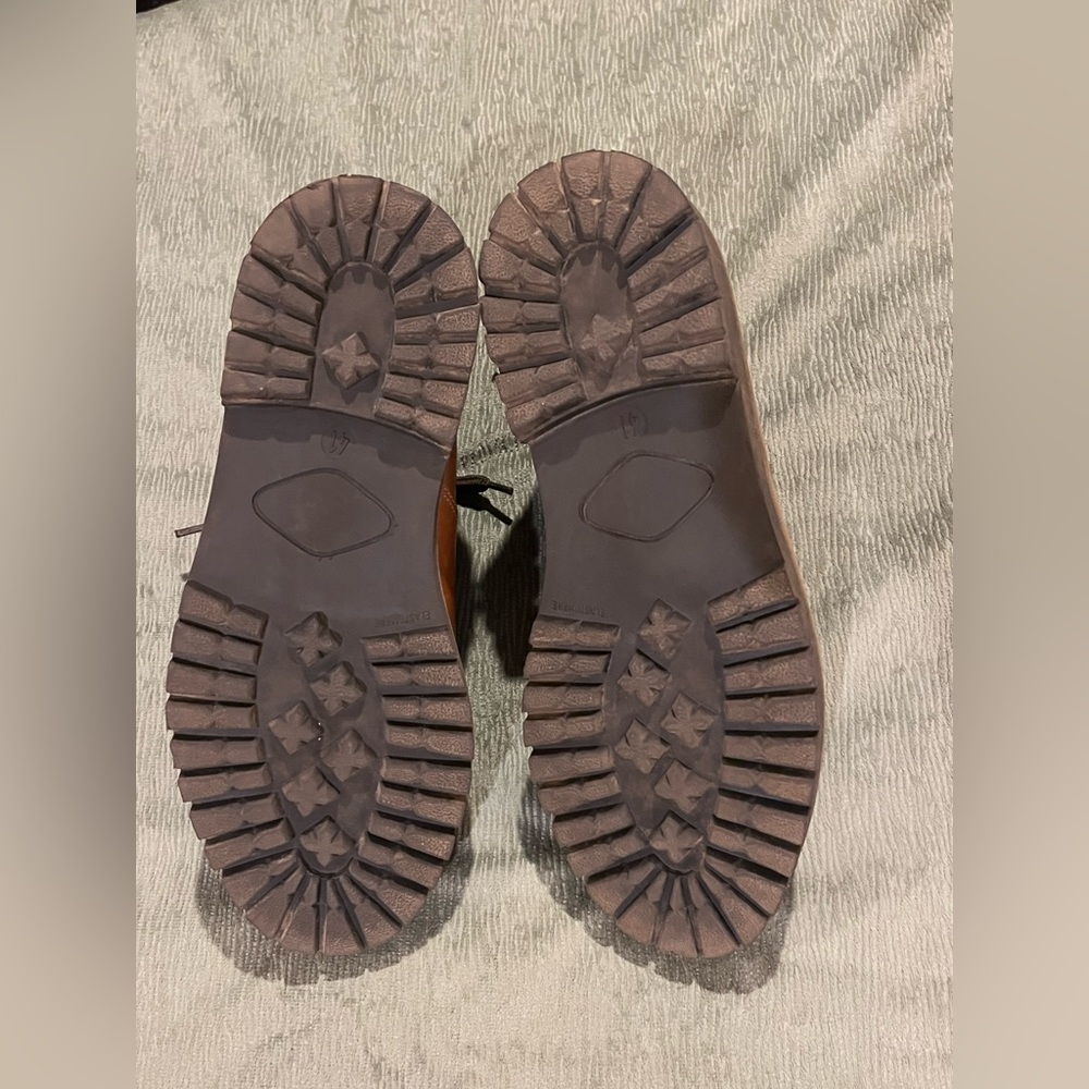White Mountain vintage leather hiking boots. Cushioned ankle. Anti-slip. Tan 9.5 - Picture 7 of 11